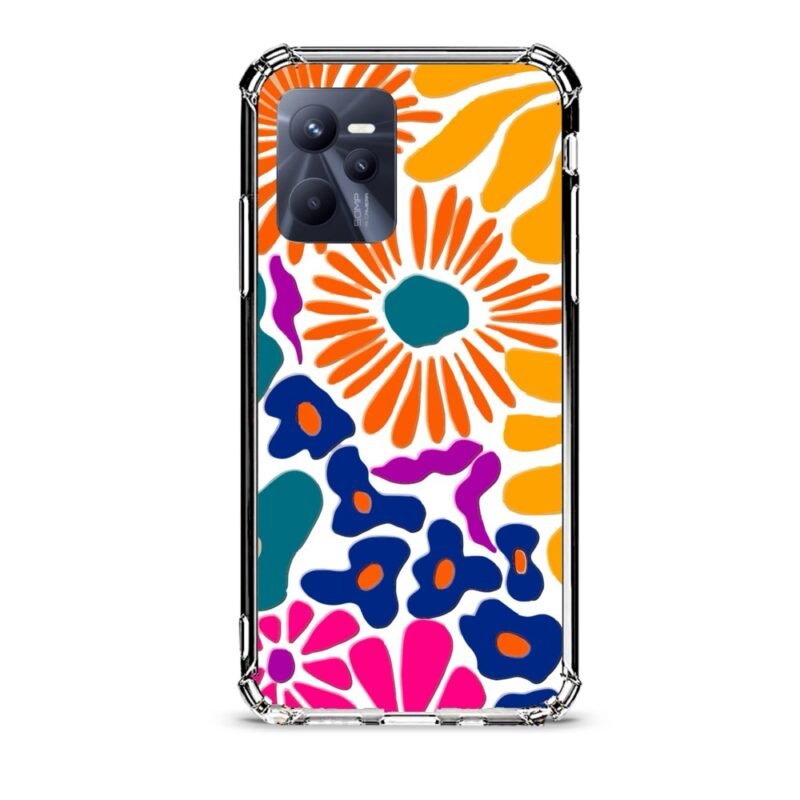 Floral θήκη διάφανη & σχέδιο  d1092 γιά Realme C35