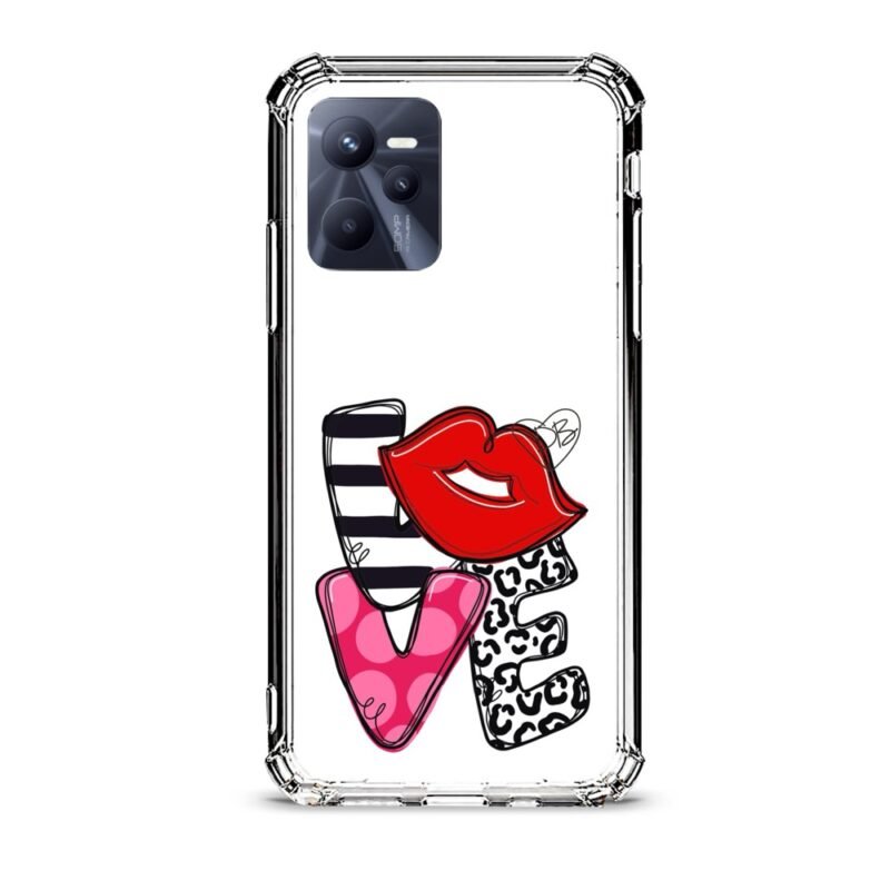 Love θήκη διάφανη & σχέδιο  d1097 γιά Realme C35