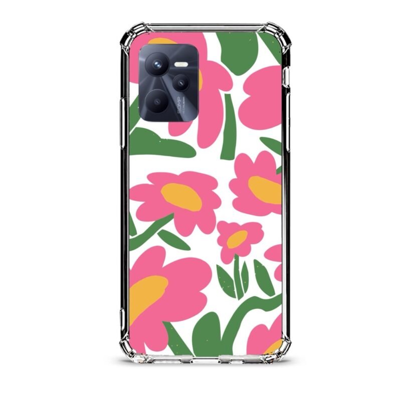 Floral θήκη διάφανη & σχέδιο  d1100 γιά Realme C35