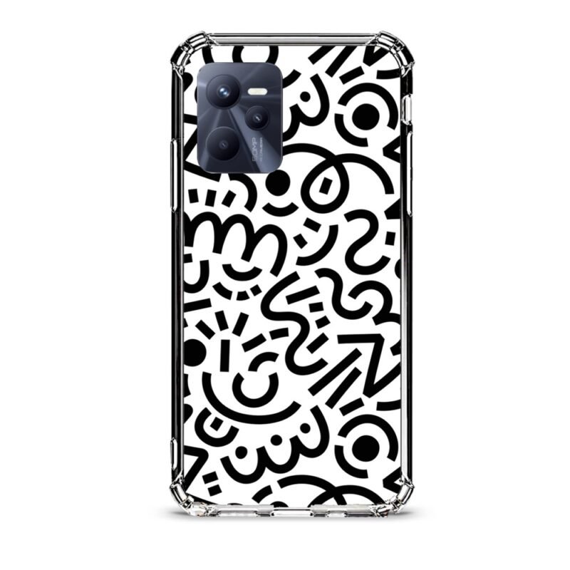 Abstract pattern θήκη διάφανη & σχέδιο  d1101 γιά Realme C35