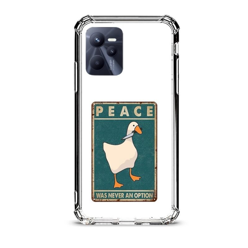 No piece duck θήκη διάφανη & σχέδιο  d1107 γιά Realme C35