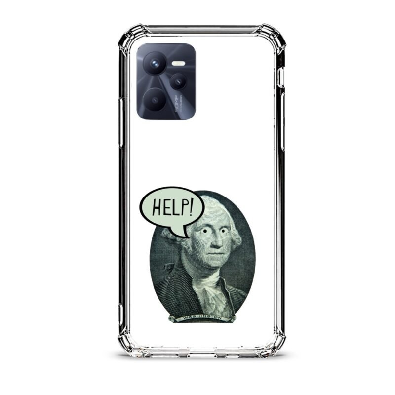 Washington help θήκη διάφανη & σχέδιο  d1112 γιά Realme C35