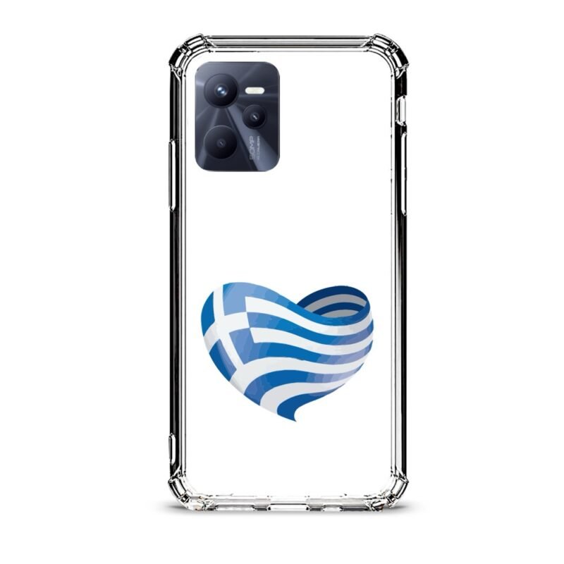 Love Greece θήκη διάφανη & σχέδιο  d1127 γιά Realme C35