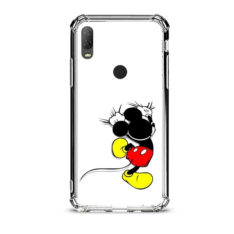 Mickey climbing θήκη διάφανη & σχέδιο  d1020 γιά Alcatel 1V 2020