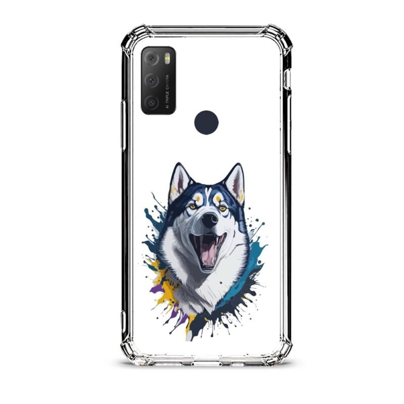 Wolf θήκη διάφανη & σχέδιο  d1021 γιά Alcatel 1S 2021