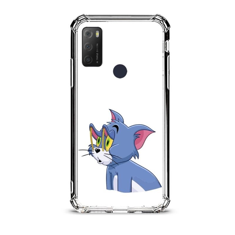 Sleepy Tom θήκη διάφανη & σχέδιο  d1036 γιά Alcatel 1S 2021