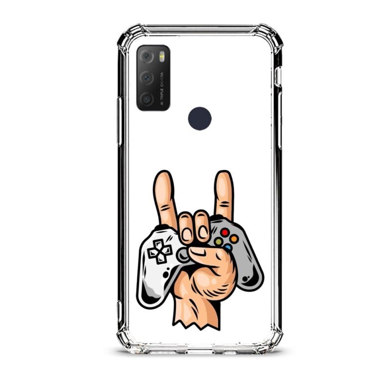 Video game life θήκη διάφανη & σχέδιο  d1052 γιά Alcatel 1S 2021