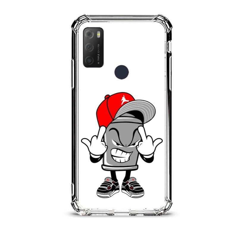 Swag can θήκη διάφανη & σχέδιο  d1062 γιά Alcatel 1S 2021