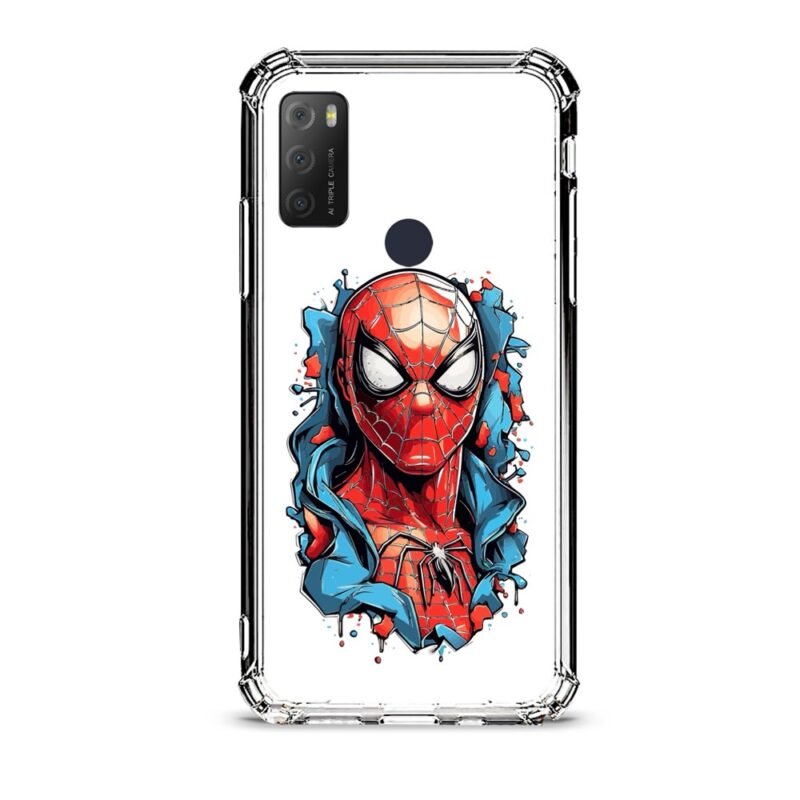 Spiderman θήκη διάφανη & σχέδιο  d1065 γιά Alcatel 1S 2021