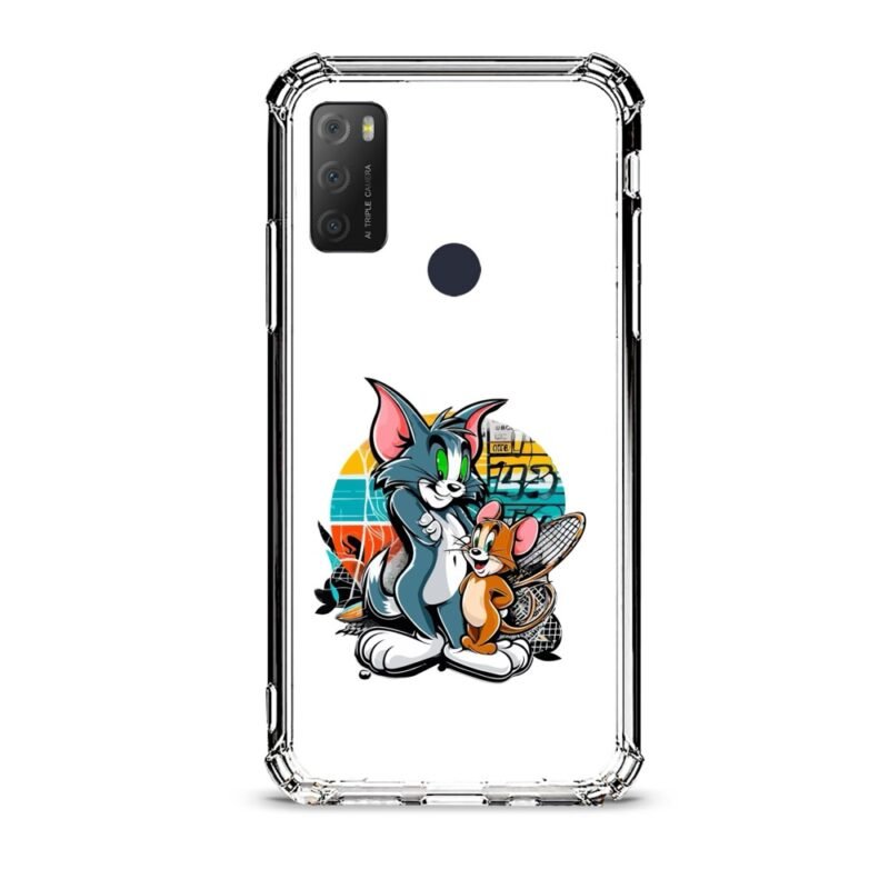Tom & Jerry θήκη διάφανη & σχέδιο  d1066 γιά Alcatel 1S 2021