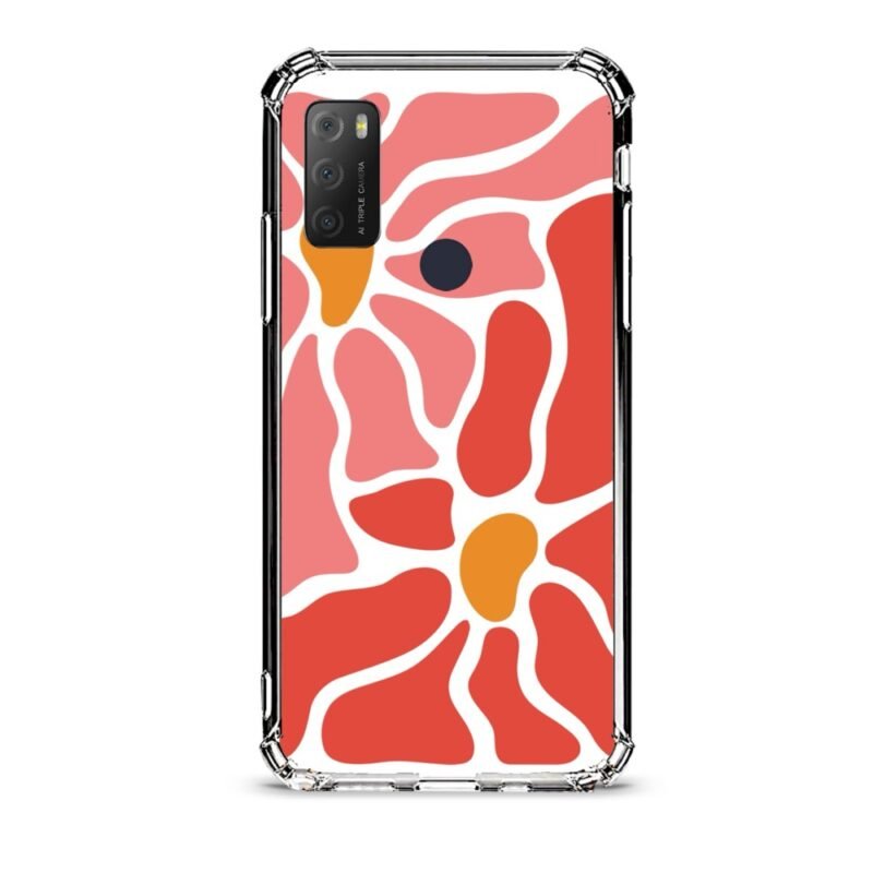 Flowers θήκη διάφανη & σχέδιο  d1087 γιά Alcatel 1S 2021