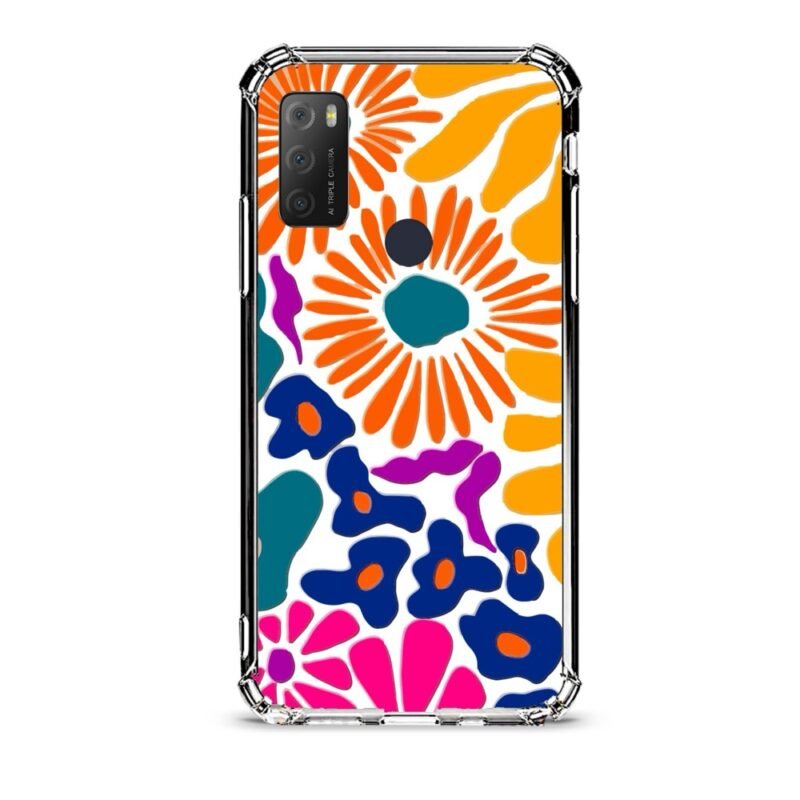 Floral θήκη διάφανη & σχέδιο  d1092 γιά Alcatel 1S 2021