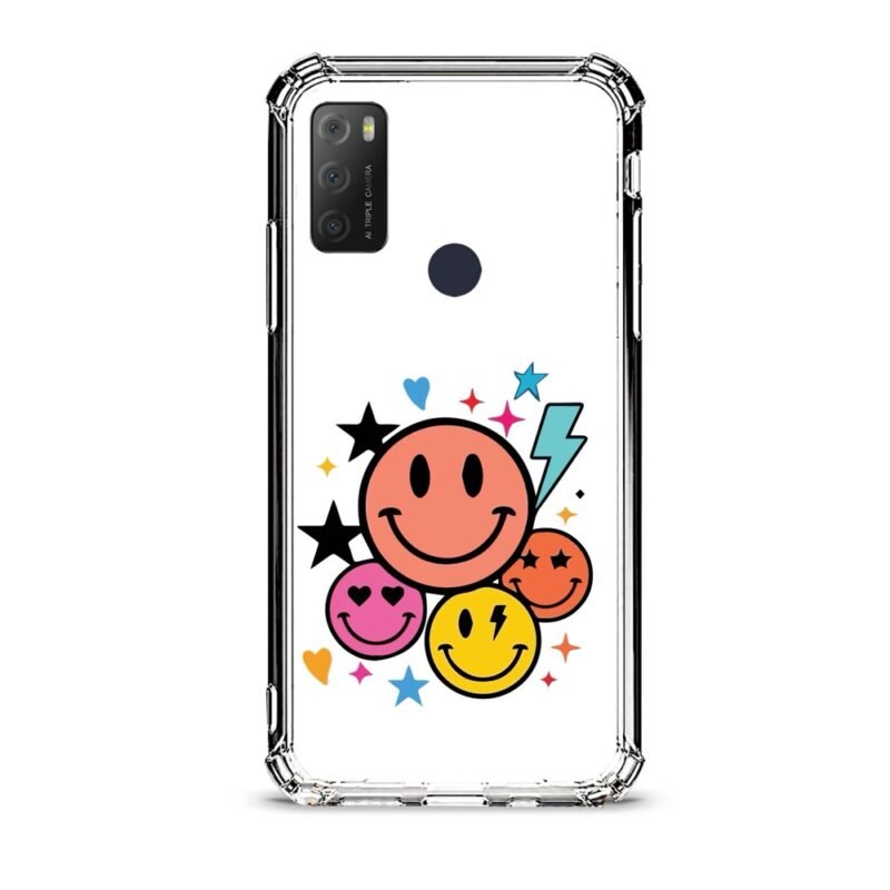 Smilies θήκη διάφανη & σχέδιο  d1095 γιά Alcatel 1S 2021