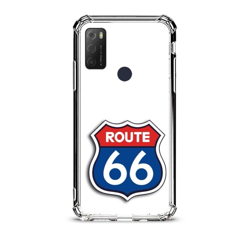 Route 66 θήκη διάφανη & σχέδιο  d1108 γιά Alcatel 1S 2021