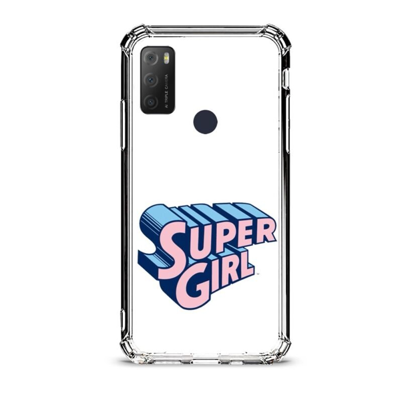 Super girl θήκη διάφανη & σχέδιο  d1115 γιά Alcatel 1S 2021
