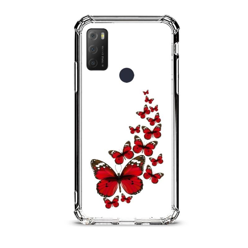 Butterflies θήκη διάφανη & σχέδιο  d1117 γιά Alcatel 1S 2021