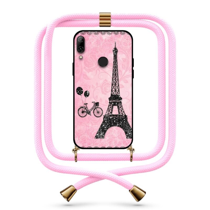 Eiffel tower θήκη με κορδόνι & σχέδιο 9780 για Honor 10 Lite