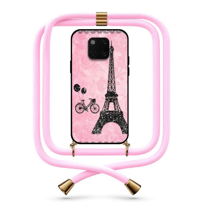 Eiffel tower θήκη με κορδόνι & σχέδιο 9780 για Huawei Mate 20 Pro