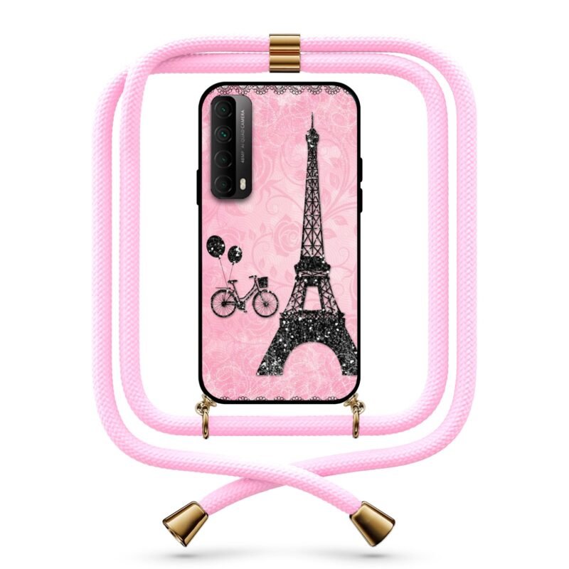 Eiffel tower θήκη με κορδόνι & σχέδιο 9780 για Huawei P Smart 2021