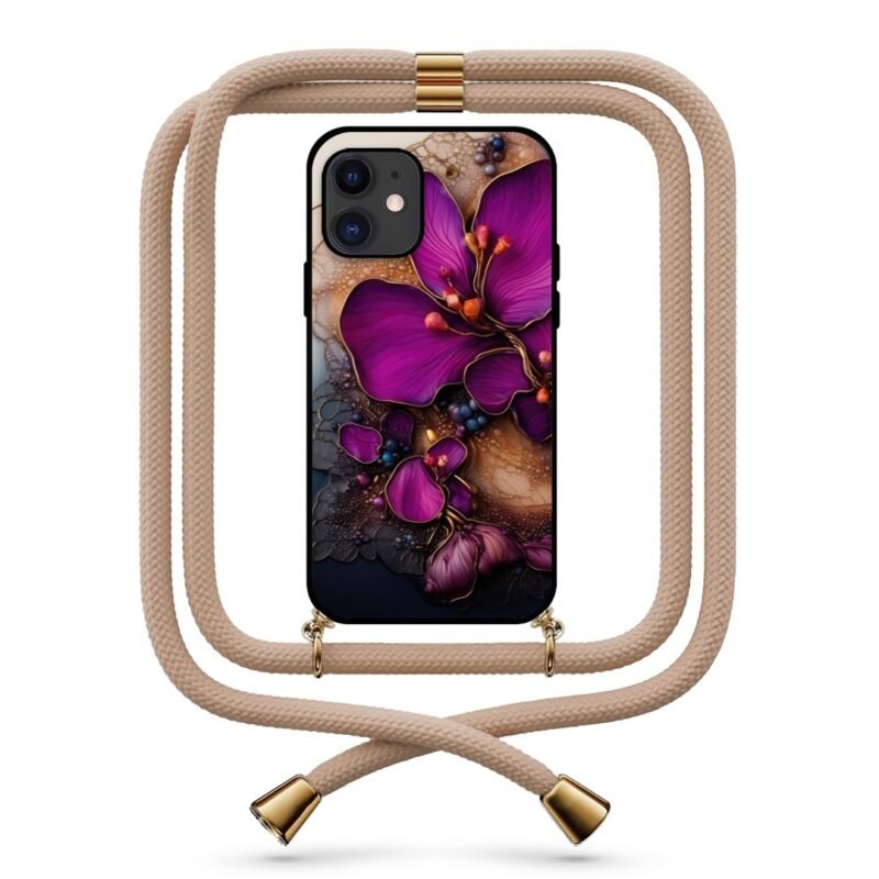 Flowers θήκη κινητού με κορδόνι 9735 γιά iPhone 11