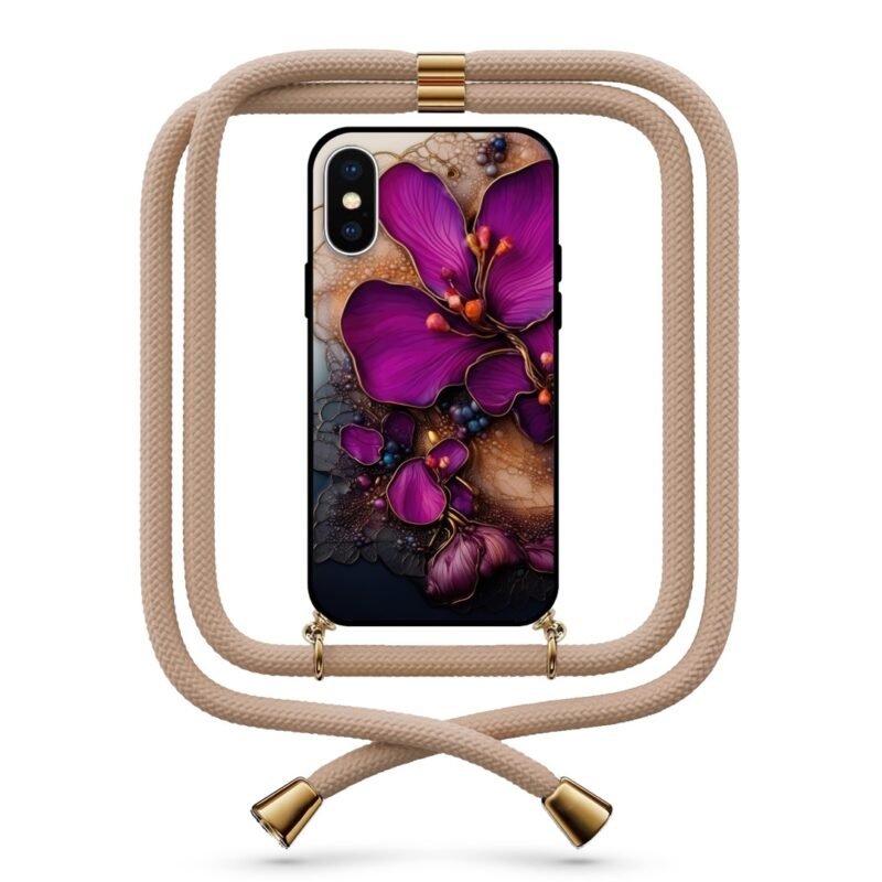 Flowers θήκη κινητού με κορδόνι 9735 γιά iPhone Xs Max
