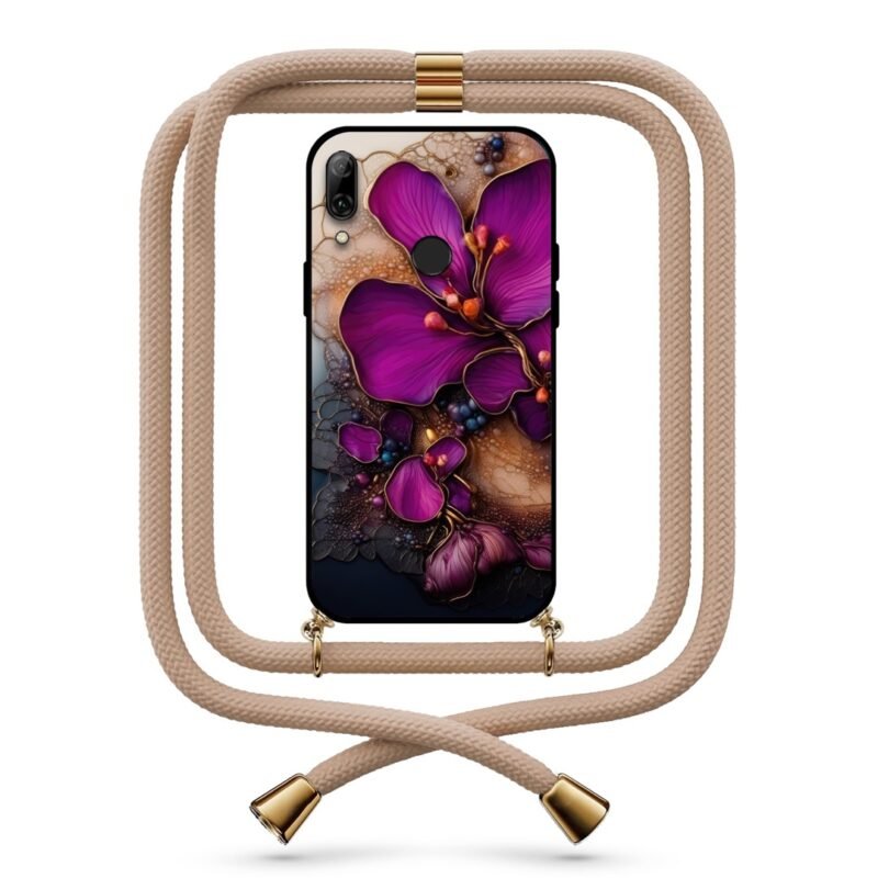 Flowers θήκη με κορδόνι & σχέδιο 9735 για Honor 10 Lite