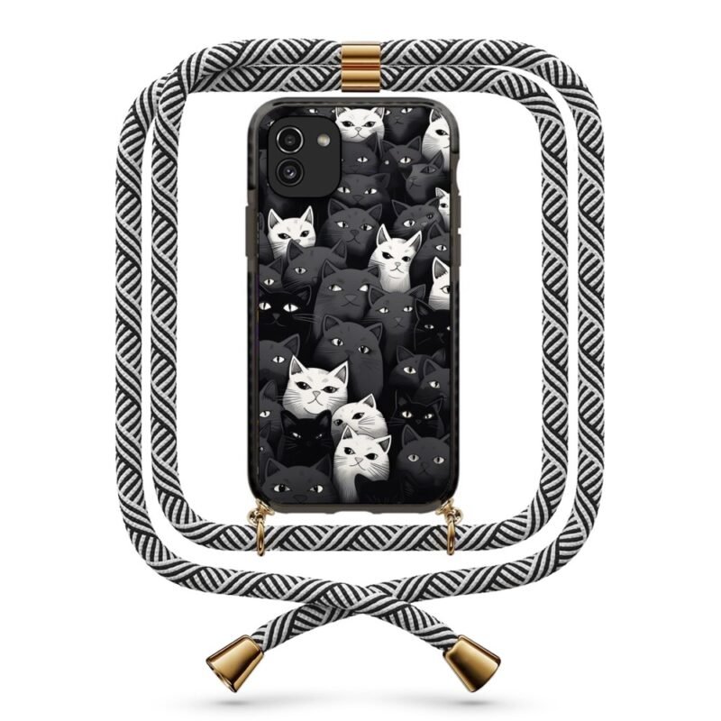 Cats θήκη με κορδόνι & σχέδιο 9861 για Galaxy A03