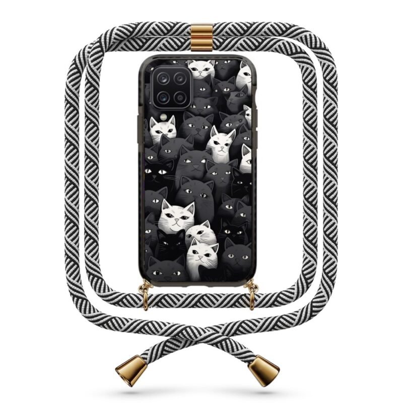 Cats θήκη με κορδόνι & σχέδιο 9861 για Galaxy A12