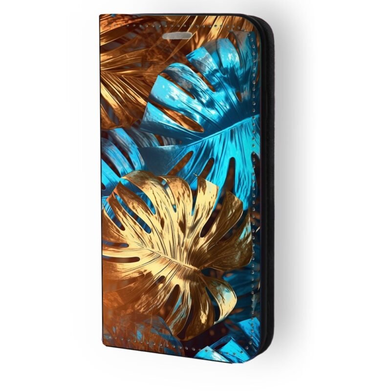 Θήκη book με σχέδιο leaves 91250 για iPhone 14 Pro