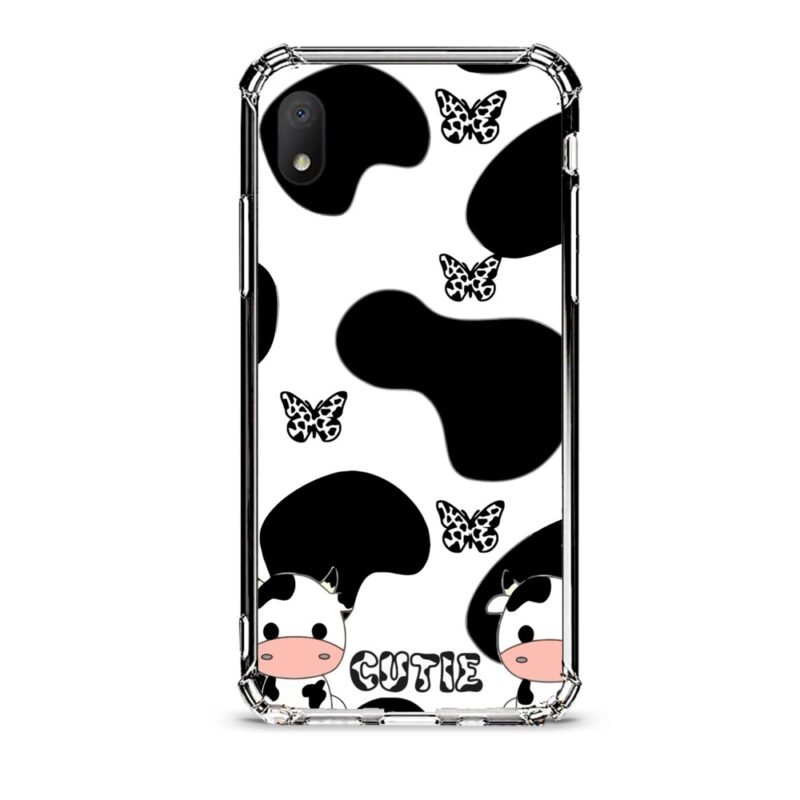 Cow print θήκη διάφανη & σχέδιο  d1077 γιά Alcatel 1B 2020