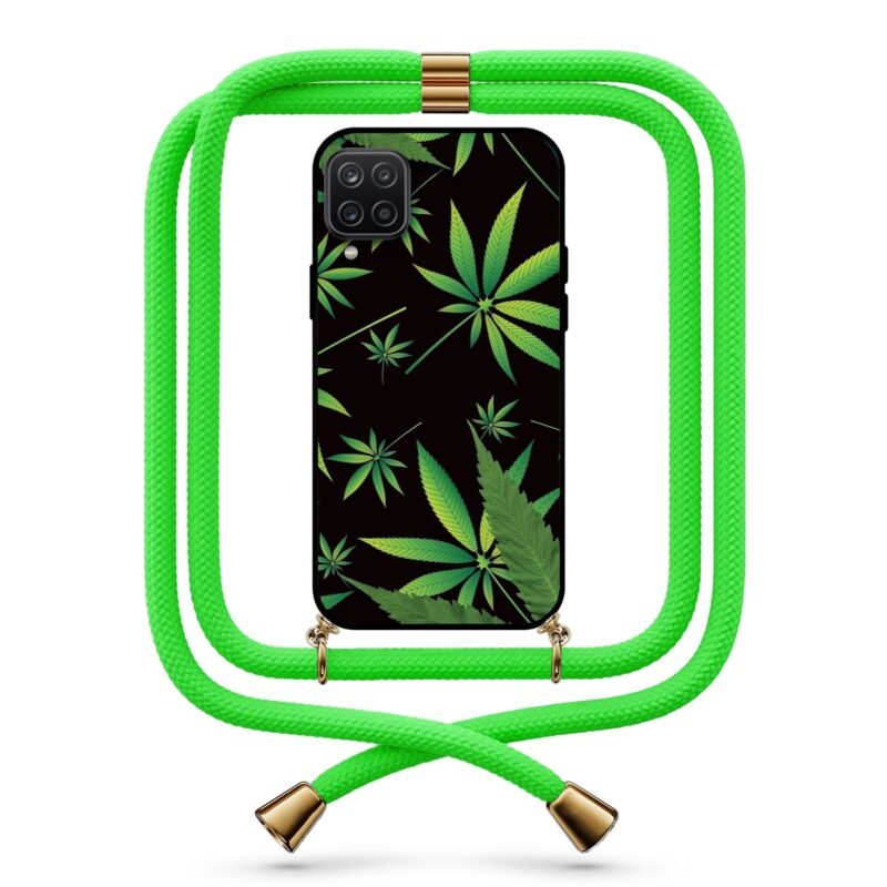Weed θήκη με κορδόνι & σχέδιο 9781 για Galaxy A12
