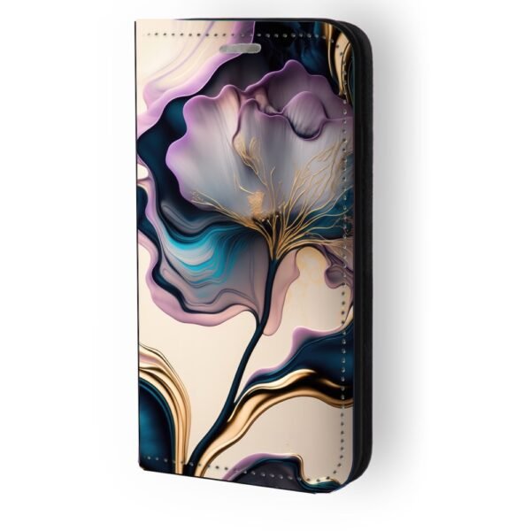 Θήκη book με σχέδιο liquid flower 9626 για iPhone 12/12 Pro