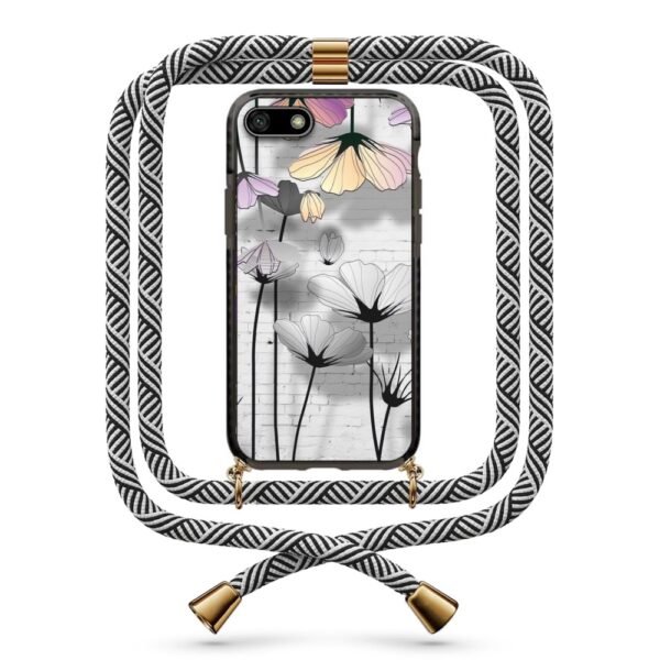 Flowers θήκη με κορδόνι & σχέδιο 9862 για Huawei Y5 2018