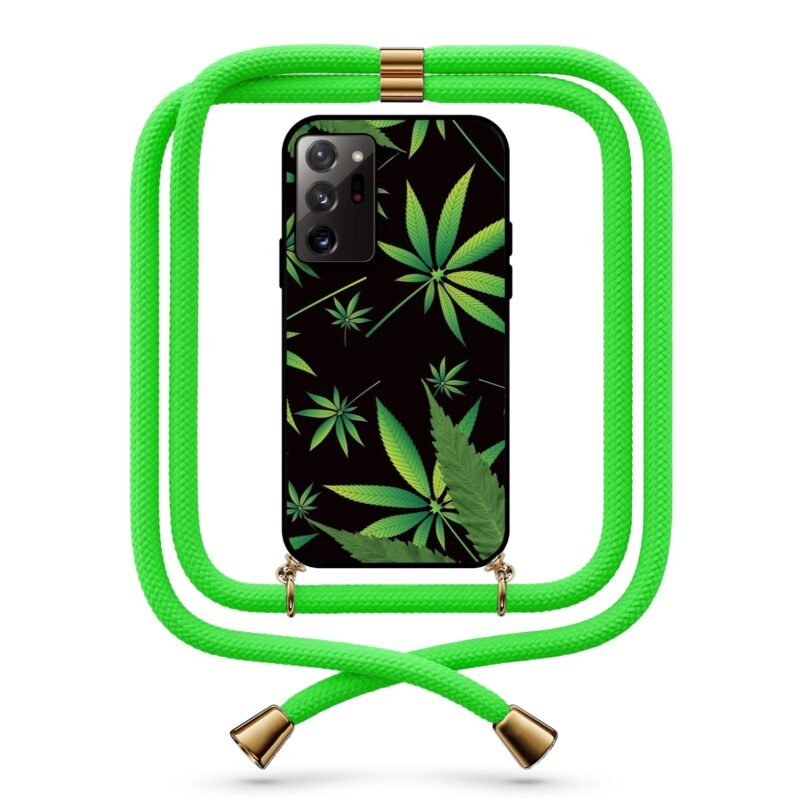 Weed θήκη με κορδόνι & σχέδιο 9781 για  Galaxy Note 20 Ultra