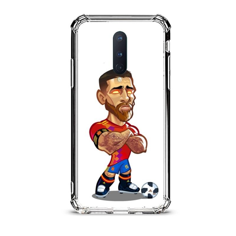Sergio Ramos θήκη διάφανη & σχέδιο  d1011 γιά Oneplus 8
