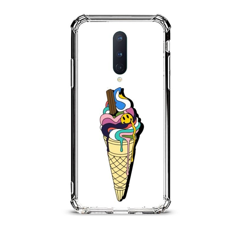 Ice cream θήκη διάφανη & σχέδιο  d1042 γιά Oneplus 8