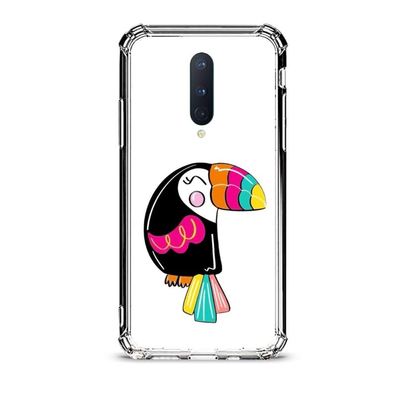 Colorful bird θήκη διάφανη & σχέδιο  d1093 γιά Oneplus 8