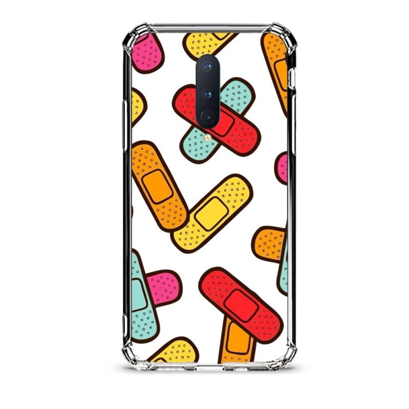 Patch pattern θήκη διάφανη & σχέδιο  d1099 γιά Oneplus 8