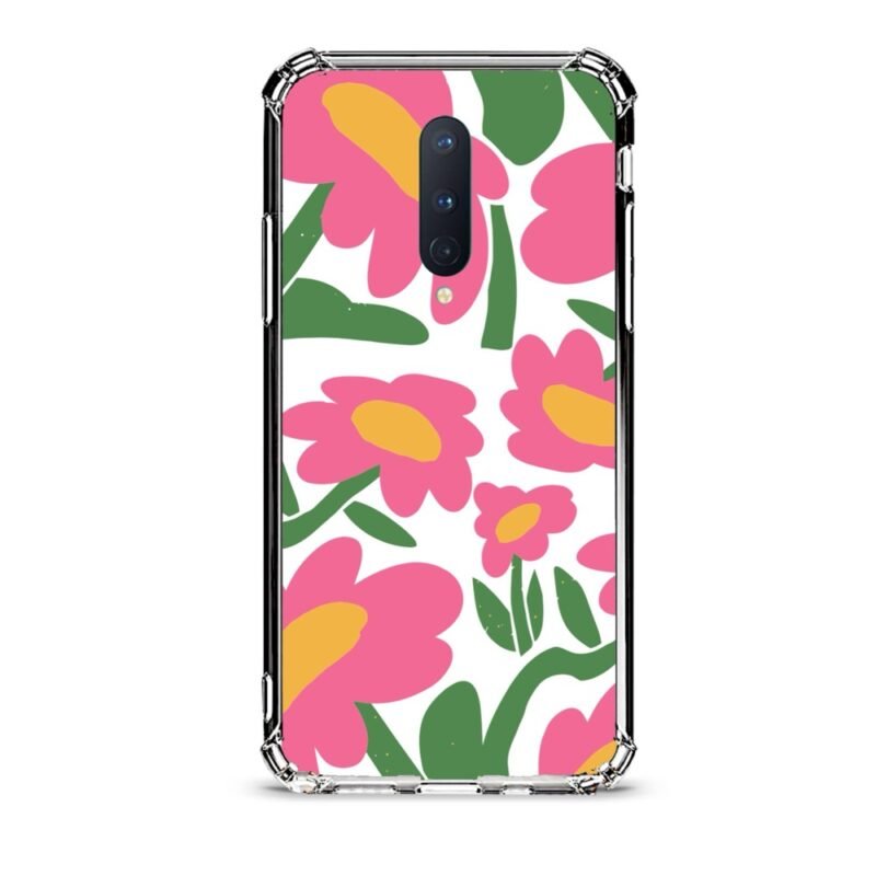 Floral θήκη διάφανη & σχέδιο  d1100 γιά Oneplus 8