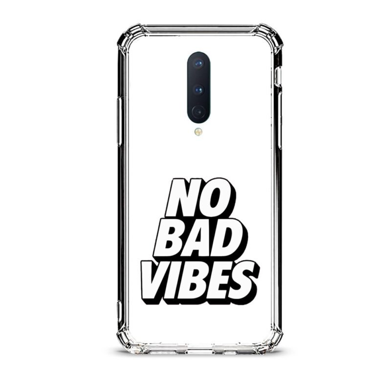 No bad vibes θήκη διάφανη & σχέδιο  d1103 γιά Oneplus 8
