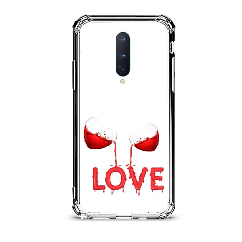 Liquid love θήκη διάφανη & σχέδιο  d1110 γιά Oneplus 8