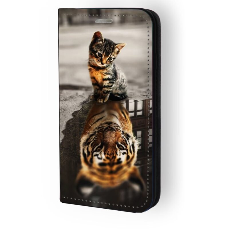Θήκη book με σχέδιο cat tiger 91265 για iPhone 14 Pro