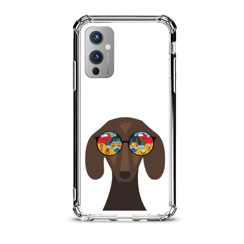 Glass dog θήκη διάφανη & σχέδιο  d1024 γιά Oneplus 9