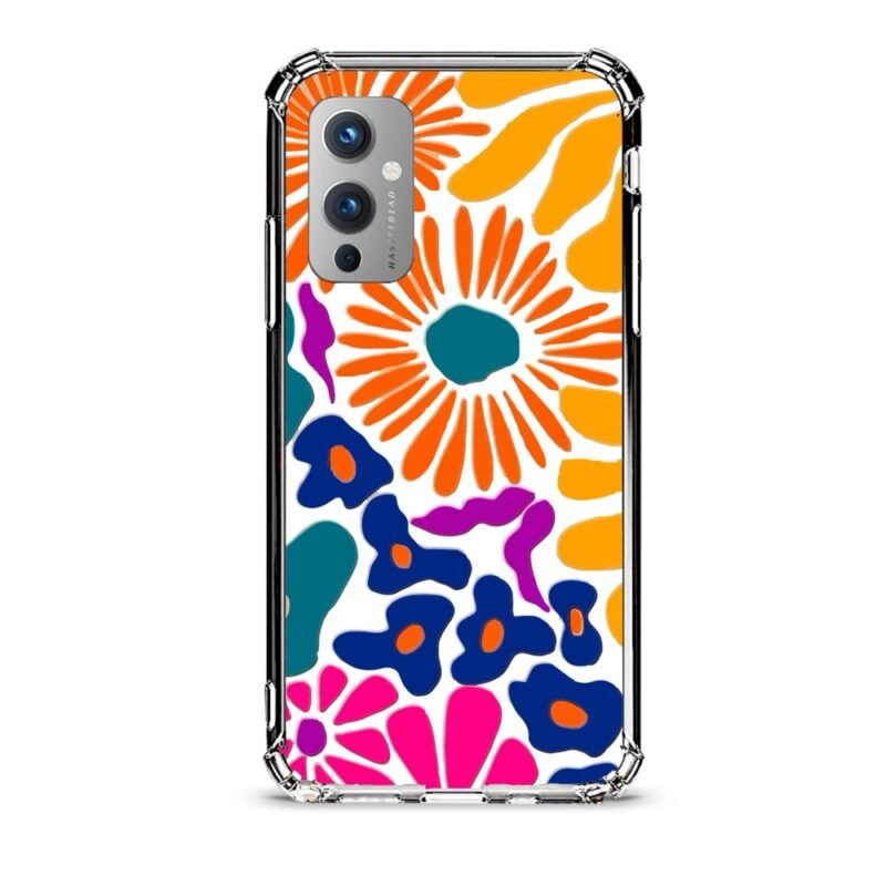 Floral θήκη διάφανη & σχέδιο  d1092 γιά Oneplus 9