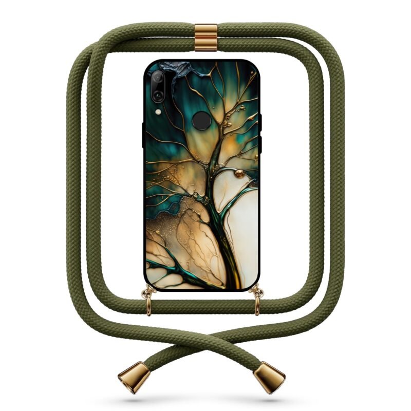 Tree abstract θήκη με κορδόνι & σχέδιο 9782 για Honor 10 Lite