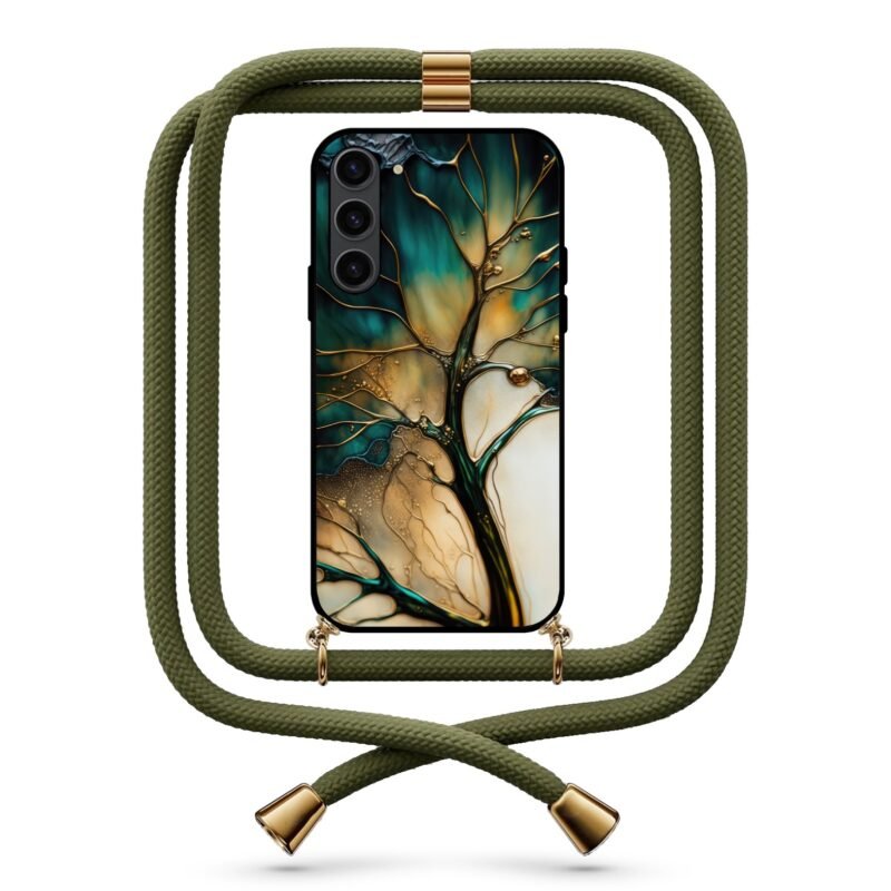 Tree abstract θήκη με κορδόνι & σχέδιο 9782 για Galaxy S24