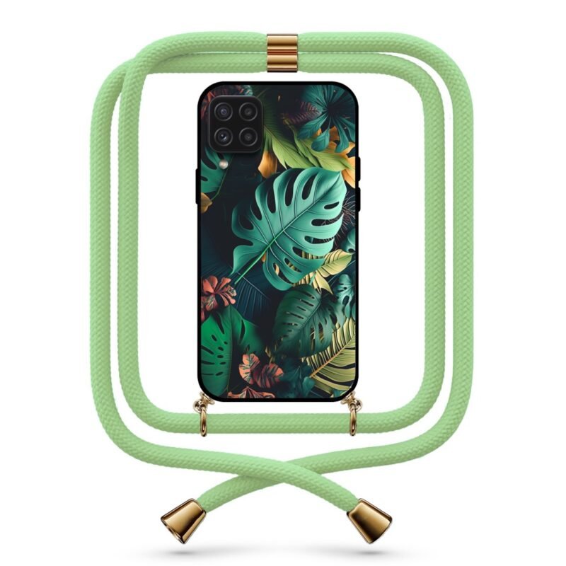 Jungle leaves θήκη με κορδόνι & σχέδιο 9738 για Galaxy A22 4G