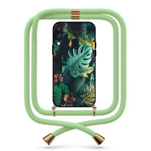 Jungle leaves θήκη με κορδόνι & σχέδιο 9738 για Galaxy A40