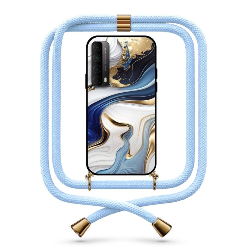 Liquid abstract θήκη με κορδόνι & σχέδιο 9783 για Huawei P Smart 2021