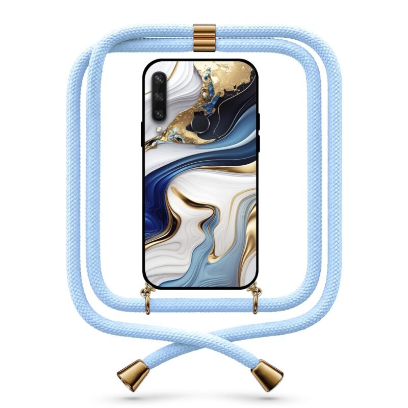 Liquid abstract θήκη με κορδόνι & σχέδιο 9783 για Huawei Y6P 2020
